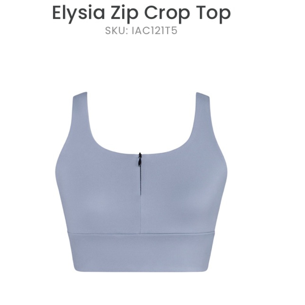 Grey Sleeveless Fitted Crop Top